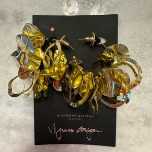 NEW Mignonne Gavigan Gold Mini Lola Hoops